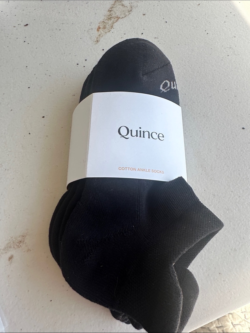 Quince Black Cotton Ankle Socks - Men’s Pack